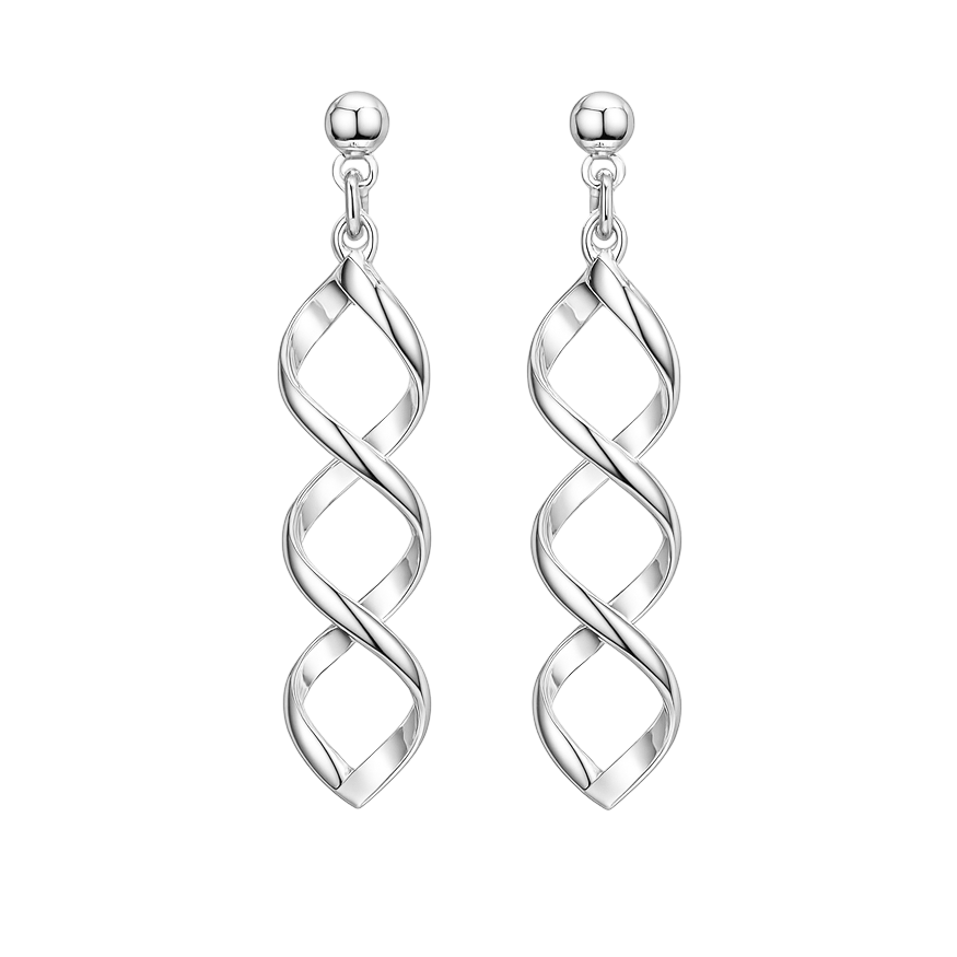 Boucles d’Oreilles Torsadées en Argent 925 – Élégance Spirale